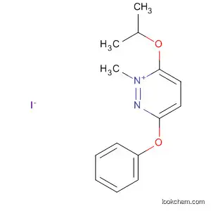 Molecular Structure of 62877-62-7 (Pyridazinium, 1-methyl-6-(1-methylethoxy)-3-phenoxy-, iodide)