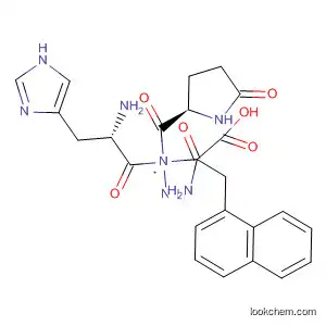 Molecular Structure of 63024-36-2 (L-Alanine, 3-(1-naphthalenyl)-N-[N-(5-oxo-L-prolyl)-L-histidyl]-, hydrazide)