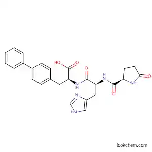 Molecular Structure of 63024-41-9 (L-Alanine, 3-[1,1'-biphenyl]-4-yl-N-[N-(5-oxo-L-prolyl)-L-histidyl]-)
