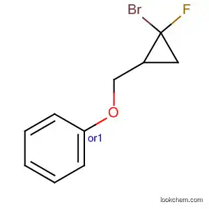 Molecular Structure of 63315-84-4 (Benzene, [(2-bromo-2-fluorocyclopropyl)methoxy]-, trans-)