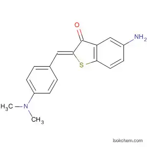 Molecular Structure of 63329-76-0 (Benzo[b]thiophen-3(2H)-one,
5-amino-2-[[4-(dimethylamino)phenyl]methylene]-, (Z)-)