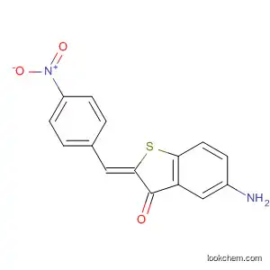 Molecular Structure of 63329-77-1 (Benzo[b]thiophen-3(2H)-one, 5-amino-2-[(4-nitrophenyl)methylene]-,
(Z)-)