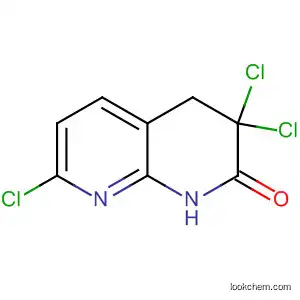 1,8-Naphthyridin-2(1H)-one, 3,3,7-trichloro-3,4-dihydro-