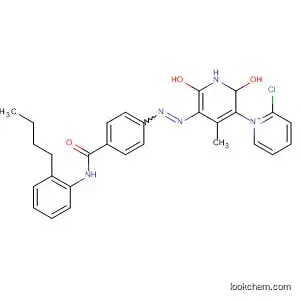 Molecular Structure of 63663-57-0 (1,3'-Bipyridinium,
5'-[[4-[(butylphenylamino)carbonyl]phenyl]azo]-1',2'-dihydro-6'-hydroxy-4'
-methyl-2'-oxo-, chloride)
