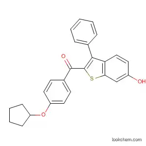 Molecular Structure of 63763-07-5 (Methanone,
[4-(cyclopentyloxy)phenyl](6-hydroxy-3-phenylbenzo[b]thien-2-yl)-)