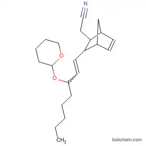 Molecular Structure of 63794-37-6 (Bicyclo[2.2.1]hept-5-ene-2-acetonitrile,
3-[3-[(tetrahydro-2H-pyran-2-yl)oxy]-1-octenyl]-)