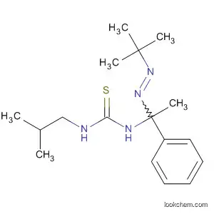 Molecular Structure of 63805-94-7 (Thiourea,
N-[1-[(1,1-dimethylethyl)azo]-1-phenylethyl]-N'-(2-methylpropyl)-)