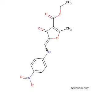 3-Furancarboxylic acid,
4,5-dihydro-2-methyl-5-[[(4-nitrophenyl)amino]methylene]-4-oxo-, ethyl
ester, (E)-