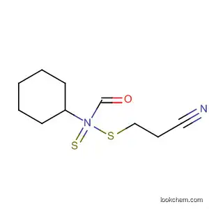 Molecular Structure of 64001-09-8 (Carbamodithioic acid, cyclohexyl-, 2-cyanoethyl ester)