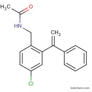 Molecular Structure of 64098-02-8 (Acetamide, N-[[4-chloro-2-(1-phenylethenyl)phenyl]methyl]-)