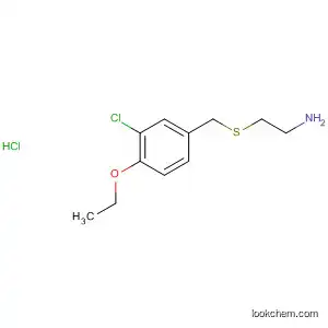 Molecular Structure of 64118-70-3 (Ethanamine, 2-[[(3-chloro-4-ethoxyphenyl)methyl]thio]-, hydrochloride)