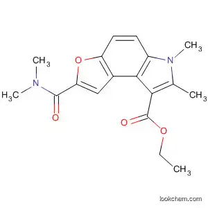 Molecular Structure of 64199-43-5 (6H-Furo[3,2-e]indole-8-carboxylic acid,
2-[(dimethylamino)carbonyl]-6,7-dimethyl-, ethyl ester)