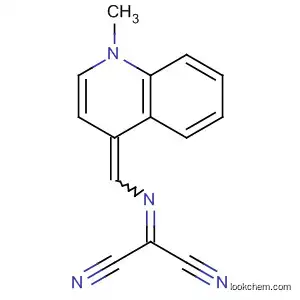 Molecular Structure of 64242-59-7 (Propanedinitrile, [[(1-methyl-4(1H)-quinolinylidene)methyl]imino]-, (E)-)
