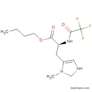 Molecular Structure of 64399-91-3 (L-Histidine, 3-methyl-N-(trifluoroacetyl)-, butyl ester)