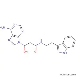 Molecular Structure of 64462-03-9 (9H-Purine-9-propanamide, 6-amino-N-[2-(1H-indol-3-yl)ethyl]-,
monohydrate)