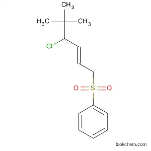 Molecular Structure of 64472-60-2 (Benzene, [(4-chloro-5,5-dimethyl-2-hexenyl)sulfonyl]-, (E)-)