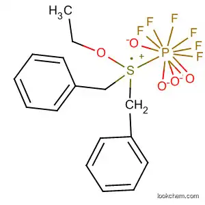 Molecular Structure of 66067-17-2 (Sulfonium, ethoxybis(phenylmethyl)-, hexafluorophosphate(1-))