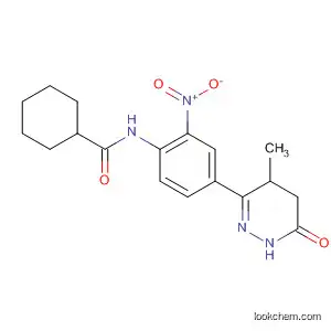 Molecular Structure of 74150-08-6 (Cyclohexanecarboxamide,
N-[2-nitro-4-(1,4,5,6-tetrahydro-4-methyl-6-oxo-3-pyridazinyl)phenyl]-)