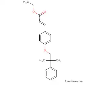 Molecular Structure of 74401-56-2 (2-Propenoic acid, 3-[4-(2-methyl-2-phenylpropoxy)phenyl]-, ethyl ester)