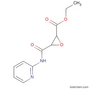 Molecular Structure of 74557-10-1 (Oxiranecarboxylic acid, 3-[(2-pyridinylamino)carbonyl]-, ethyl ester)
