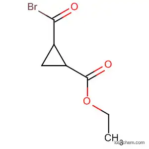 Molecular Structure of 75428-84-1 (Cyclopropanecarboxylic acid, 2-(bromocarbonyl)-, ethyl ester, cis-)