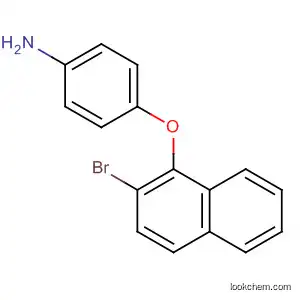 Molecular Structure of 76590-24-4 (Benzenamine, 4-[(2-bromo-1-naphthalenyl)oxy]-)