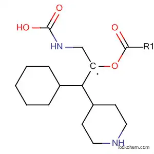 Molecular Structure of 76876-51-2 (Carbamic acid, methyl[2-(4-piperidinyl)ethyl]-, cyclohexyl ester)