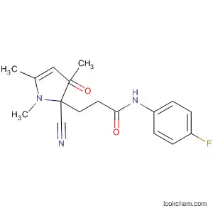 Molecular Structure of 77639-86-2 (1H-Pyrrole-2-propanamide,
a-cyano-N-(4-fluorophenyl)-1,3,5-trimethyl-b-oxo-)