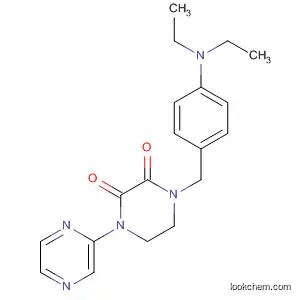Molecular Structure of 77917-87-4 (2,3-Piperazinedione, 1-[[4-(diethylamino)phenyl]methyl]-4-pyrazinyl-)