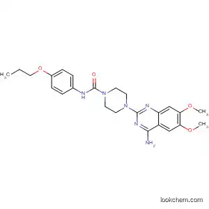 Molecular Structure of 79221-34-4 (1-Piperazinecarboxamide,
4-(4-amino-6,7-dimethoxy-2-quinazolinyl)-N-(4-propoxyphenyl)-)