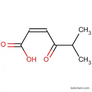 Molecular Structure of 79435-23-7 (2-Hexenoic acid, 5-methyl-4-oxo-, (Z)-)