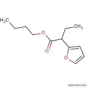 Molecular Structure of 100005-65-0 (2-Furanpropanoic acid, b-methyl-, butyl ester)
