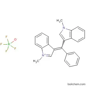 Molecular Structure of 100008-68-2 (3H-Indolium, 1-methyl-3-[(1-methyl-1H-indol-3-yl)phenylmethylene]-,
tetrafluoroborate(1-))