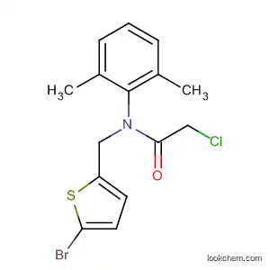 Molecular Structure of 100501-10-8 (Acetamide,
N-[(5-bromo-2-thienyl)methyl]-2-chloro-N-(2,6-dimethylphenyl)-)