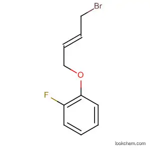 Molecular Structure of 100554-64-1 (Benzene, 1-[(4-bromo-2-butenyl)oxy]-2-fluoro-, (E)-)