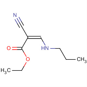 Molecular Structure of 100643-09-2 (2-Propenoic acid, 2-cyano-3-(propylamino)-, ethyl ester, (Z)-)