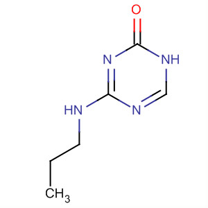 Molecular Structure of 100646-69-3 (1,3,5-Triazin-2(1H)-one, 4-(propylamino)-)