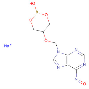 Molecular Structure of 100683-68-9 (9H-Purin-6-amine,
9-[[(2-hydroxy-1,3,2-dioxaphosphorinan-5-yl)oxy]methyl]-, monosodium
salt, P-oxide)
