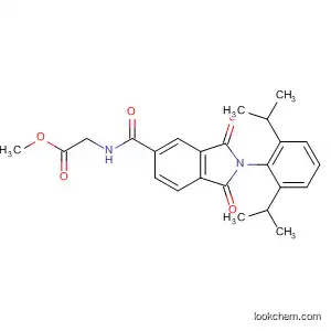 Molecular Structure of 100825-92-1 (Glycine,
N-[[2-[2,6-bis(1-methylethyl)phenyl]-2,3-dihydro-1,3-dioxo-1H-isoindol-5
-yl]carbonyl]-, methyl ester)