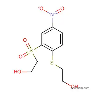 Molecular Structure of 100983-99-1 (Ethanol, 2-[[2-[(2-hydroxyethyl)sulfonyl]-4-nitrophenyl]thio]-)