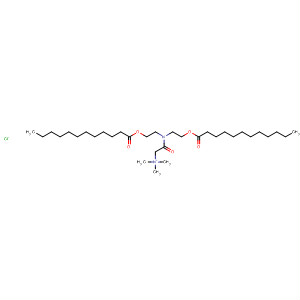 Ethanaminium,  2-[bis[2-[(1-oxododecyl)oxy]ethyl]amino]-N,N,N-trimethyl-2-oxo-,  chloride