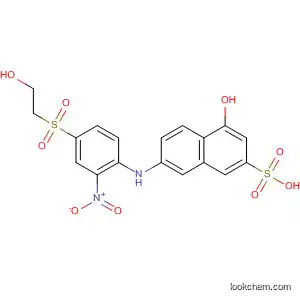 Molecular Structure of 101732-50-7 (2-Naphthalenesulfonic acid,
4-hydroxy-7-[[4-[(2-hydroxyethyl)sulfonyl]-2-nitrophenyl]amino]-)