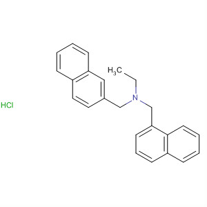 Molecular Structure of 101828-02-8 (1-Naphthalenemethanamine, N-ethyl-N-(2-naphthalenylmethyl)-,
hydrochloride)