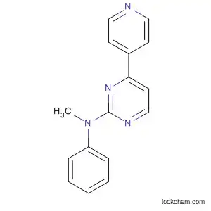 Molecular Structure of 101987-45-5 (2-Pyrimidinamine, N-methyl-N-phenyl-4-(4-pyridinyl)-)