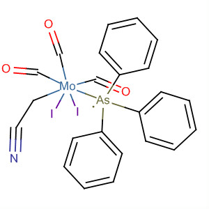 Molecular Structure of 102349-54-2 (Molybdenum, (acetonitrile)tricarbonyldiiodo(triphenylarsine)-)