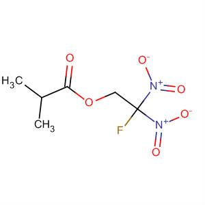 Molecular Structure of 102407-96-5 (Propanoic acid, 2-methyl-, 2-fluoro-2,2-dinitroethyl ester)