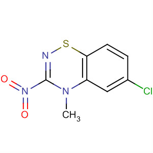 Molecular Structure of 10243-94-4 (4H-1,2,4-Benzothiadiazin-3-amine, 6-chloro-4-methyl-, 1,1-dioxide)