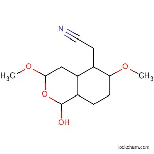 Molecular Structure of 102977-45-7 (1H-2-Benzopyran-5-acetonitrile, octahydro-a-hydroxy-3,6-dimethoxy-)