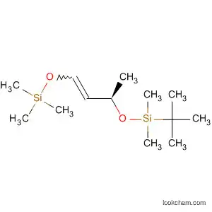 Molecular Structure of 103425-60-1 (3,7-Dioxa-2,8-disiladec-4-ene, 2,2,6,8,8,9,9-heptamethyl-, (R)-)