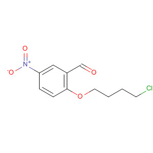 Molecular Structure of 103455-90-9 (Benzaldehyde, 2-(4-chlorobutoxy)-5-nitro-)